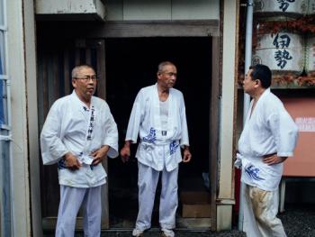 二见浦夫妇岩更换注连绳仪式13